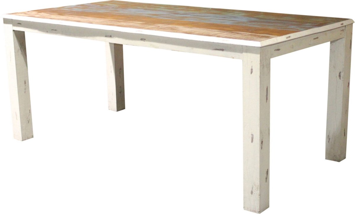 Shutter-Eettafel - Crème Houtlook