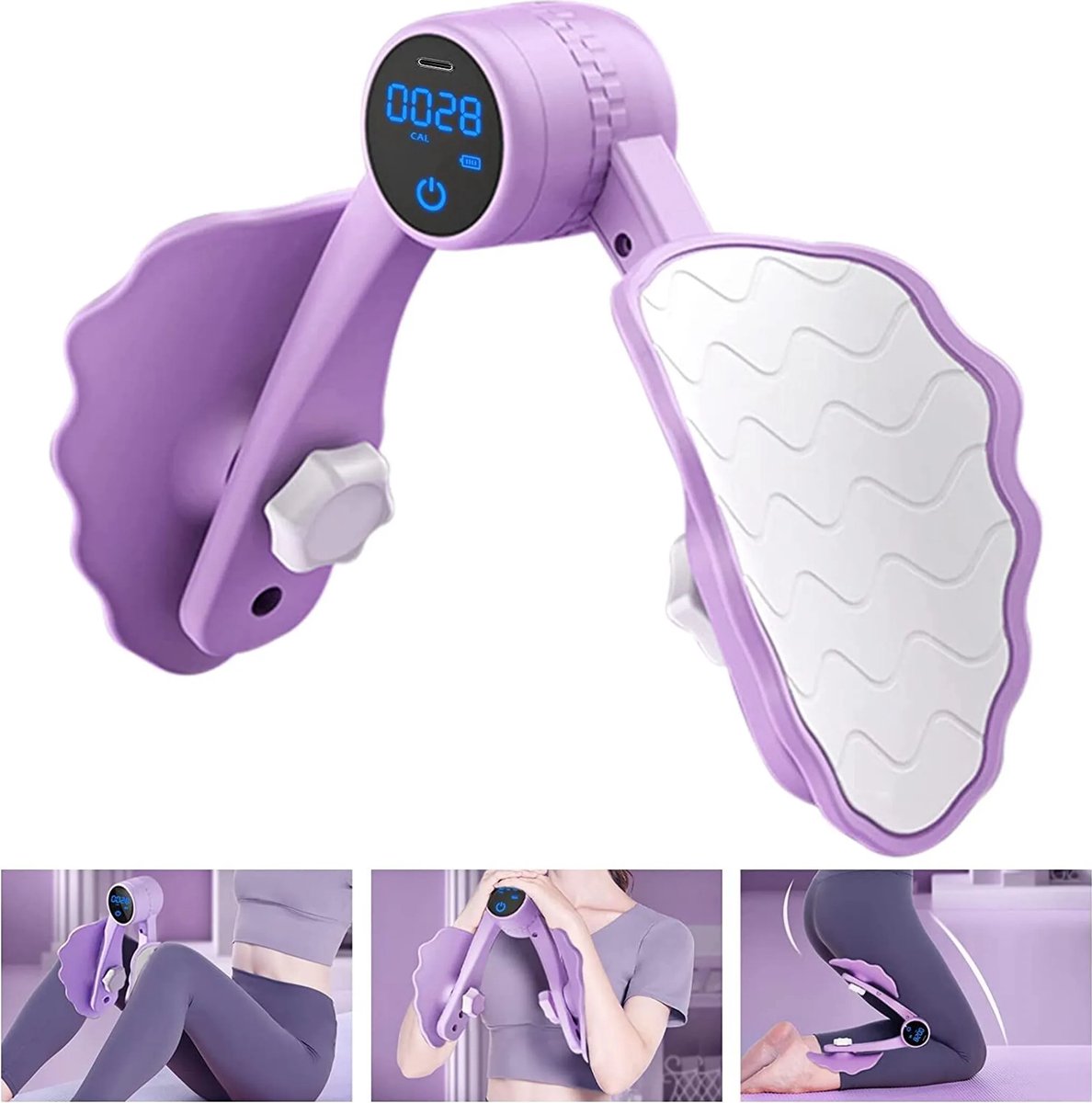 Bilspiertrainer Beentrainer voor Bekkenbodemspieren Paars - Bilspiertrainer, - €43,49