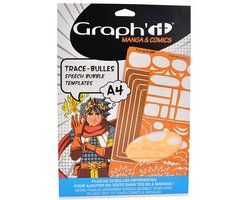 Sjabloon voor Uniforme Tekstballonnen voor Strips en Manga