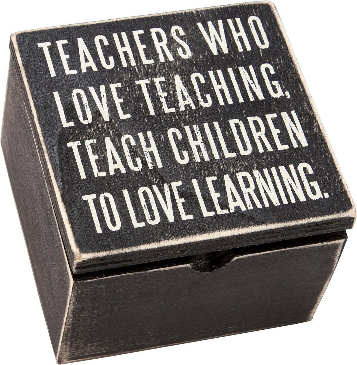 Houten Scharnierdoos met Metalen Details voor Decoratie of Cadeau