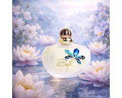 CADEAU AANBIEDING - Franse Dames Parfum - LiBelle - een heerlijke frise Eau de Parfum - blijft absoluut de gehele dag ruiken - met Jasmijn - Iris en witte Muskus. (met GRATIS Hangsierraad.