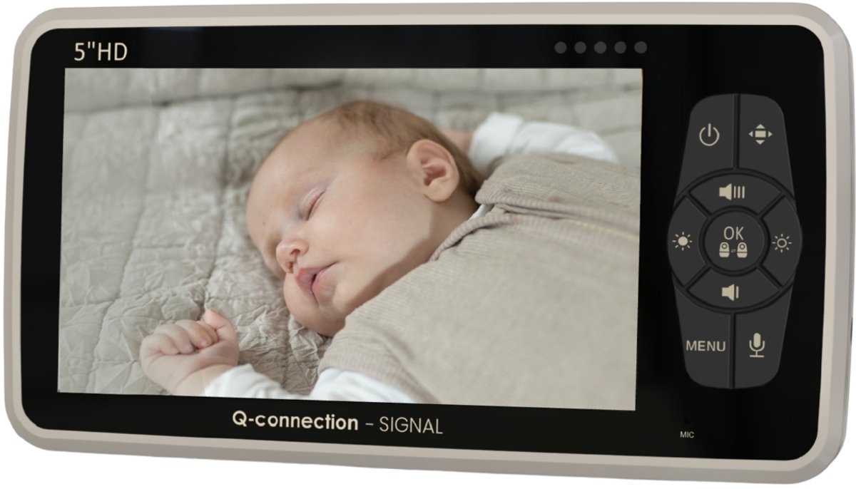 Q-WORLD Qute Babyfoon met Camera - Zand - afbeelding 3