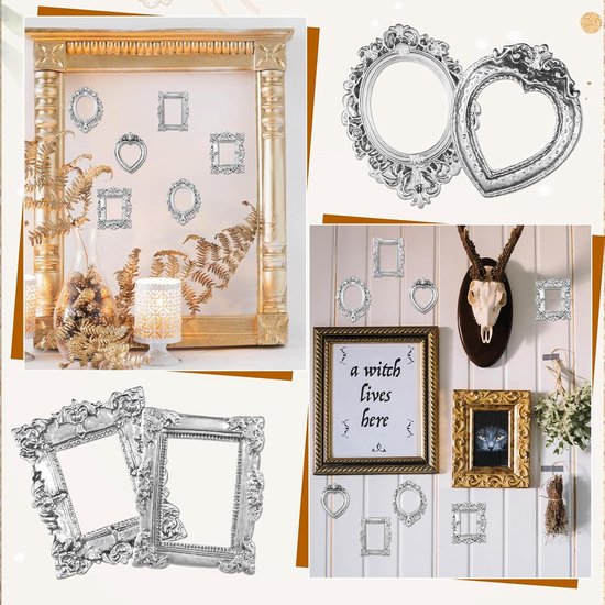 YULINK 5x7 Vintage fotolijst, antieke sierlijke gouden achthoek fotolijst, voor tafelblad en muur display, decoratieve retro huisdecoratie, ouderwetse fotogalerij kunst YULINK 5x7 Vintage fotolijst, antieke sierlijke gouden achthoek fotolijst, voor tafelblad en muur display, decoratieve retro huisdecoratie, ouderwetse fotogalerij kunst