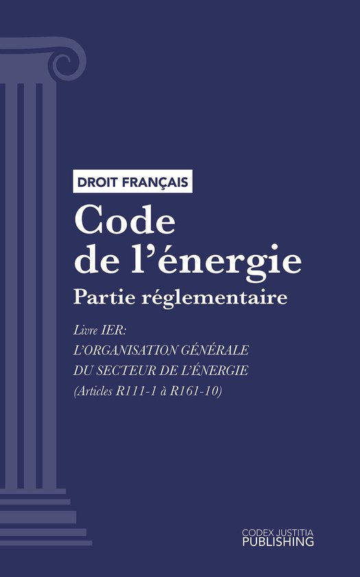 Code de l'énergie - cover