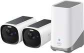 eufy eufycam E40 2 - Pack & HomeBase 3 - 2K Cameraset met Accu en Zonnepaneel