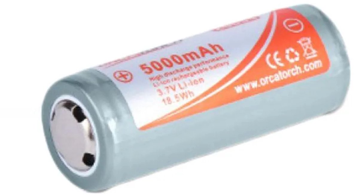 Orcatorch 5000mah Lithiumbatterij Grijs
