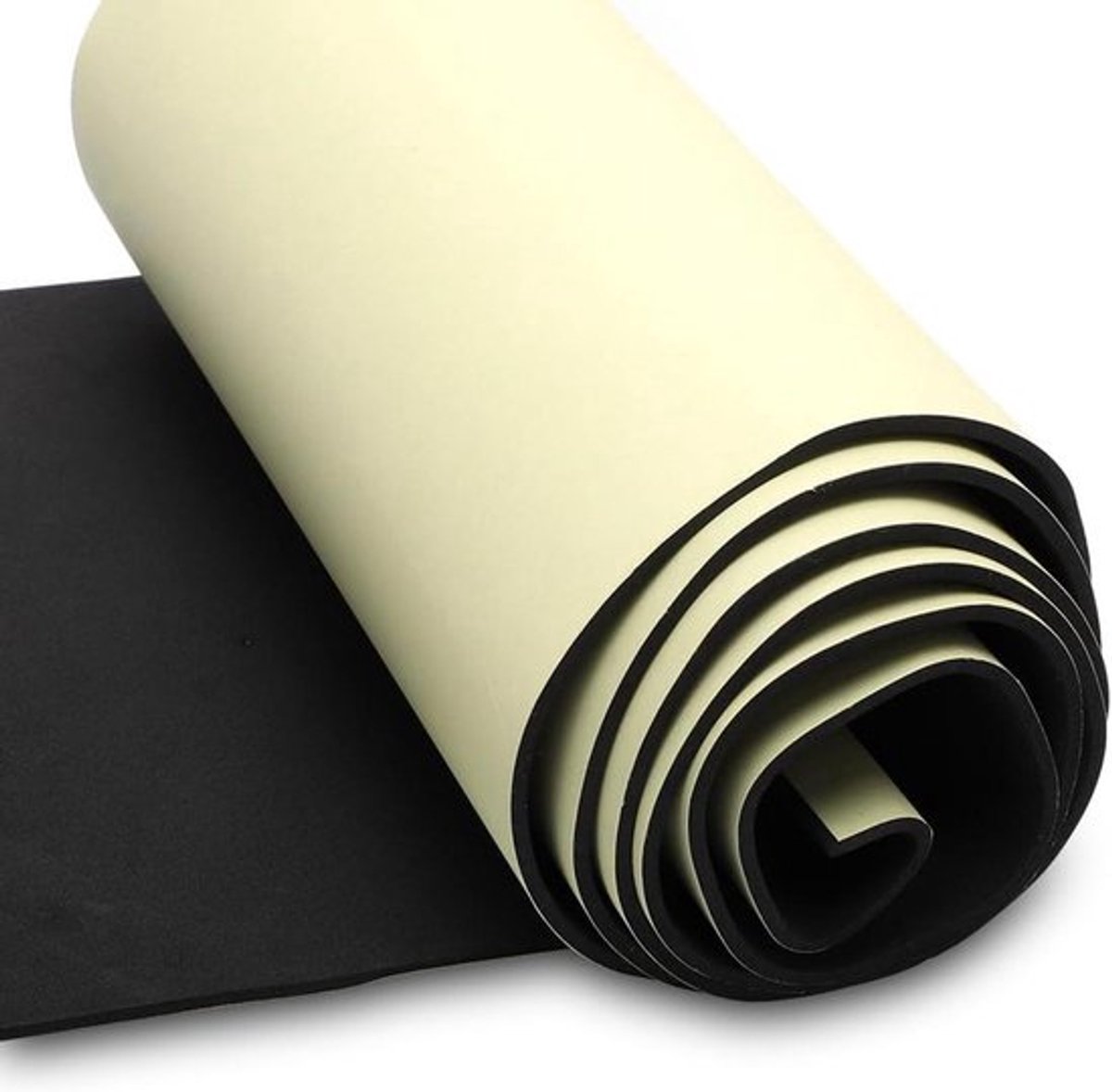 zelfklevende neopreen schuimrubberen rol 300 mm x 6 mm x 2 m - eenvoudig te snijden - multifunctioneel - doe-het-zelf projecten - isolatie & geluidsdemping.