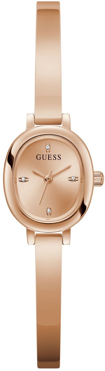 Guess Penelope Quartz Analoog Horloge Rosé Goudkleurig Kast: 100% Gerecycled Staal | Armband: 100% Gerecycled Staal 21 mm GW0924L1, GW0924L3