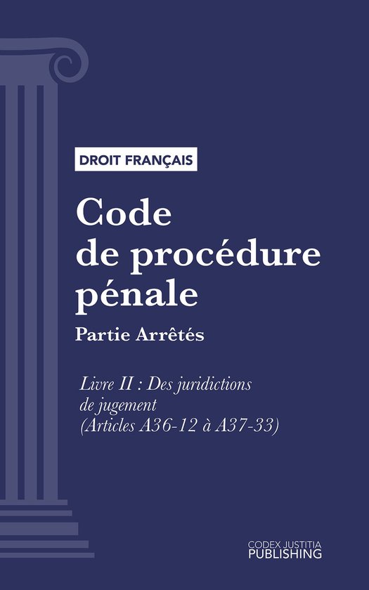 Code de procédure pénale - cover