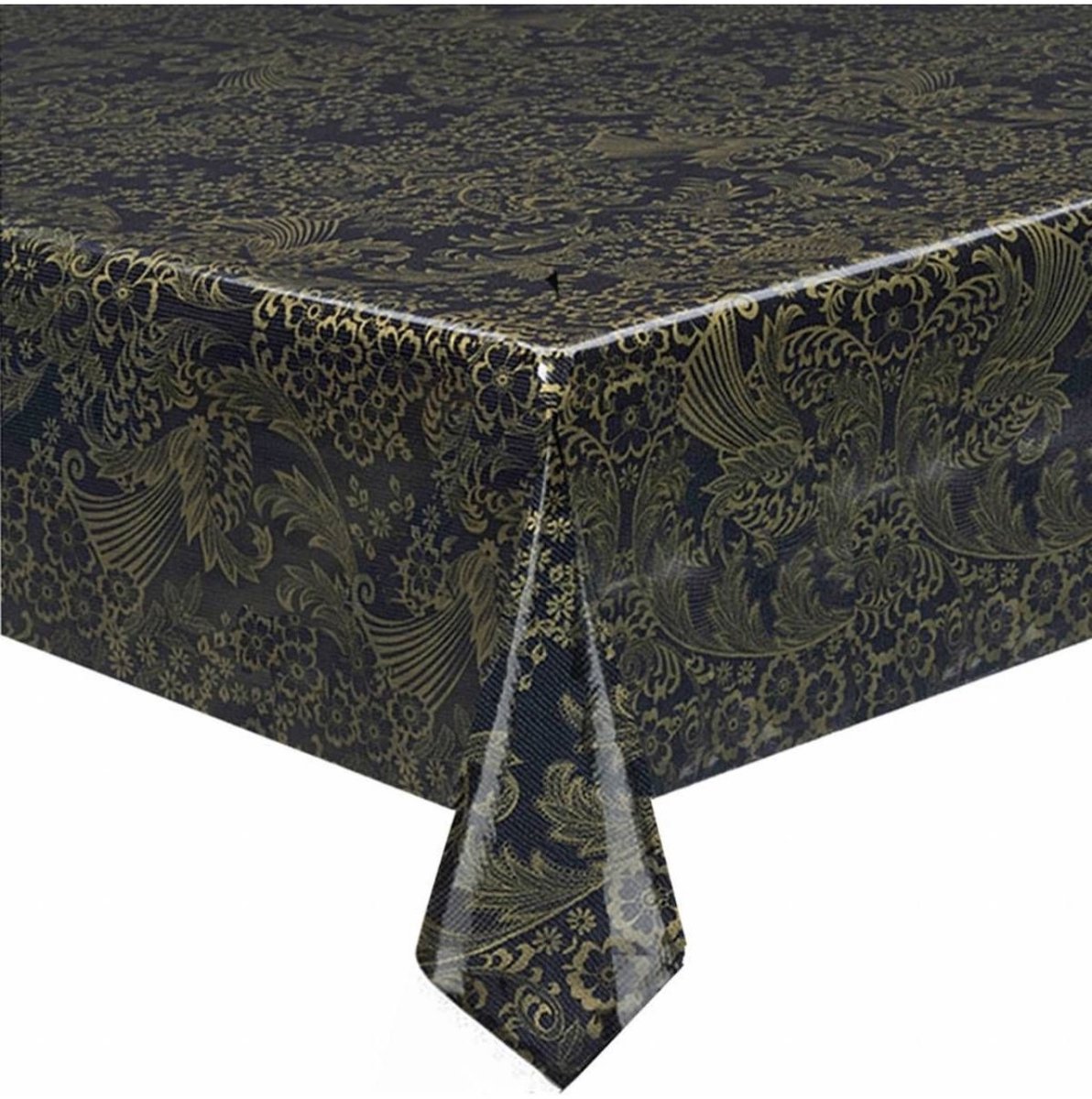 Atelier Du Baj Paraiso Black Mexicaans Tafelzeil - 250 x 120 cm