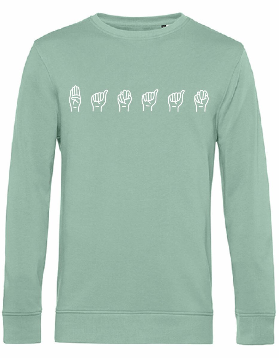 7431 - Sweater - Gebarentaal; Banaan-Sage-M