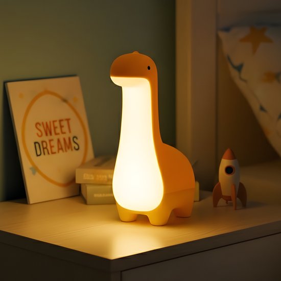 Baby Dinosaurus Nachtlampje – Zachte & Oplaadbare LED Lamp – Leuke Slaapkamerdecoratie – Geboorte- of Kindercadeau