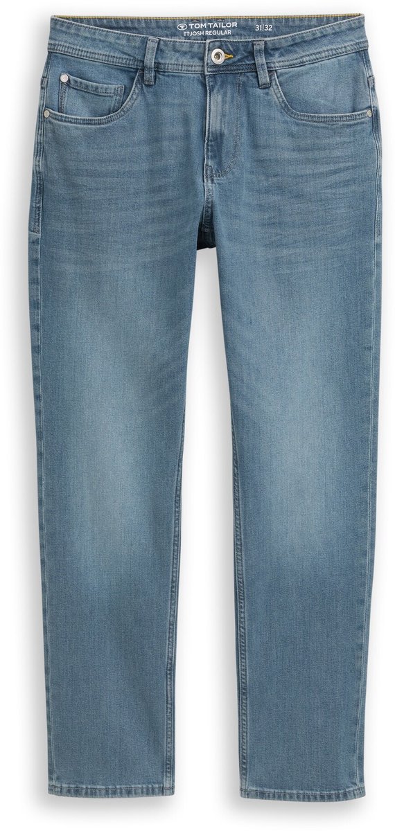 Tom Tailor - TTJOSH REGULAR SLIM jeans met stretch - Maat 31/32 - blue grey denim