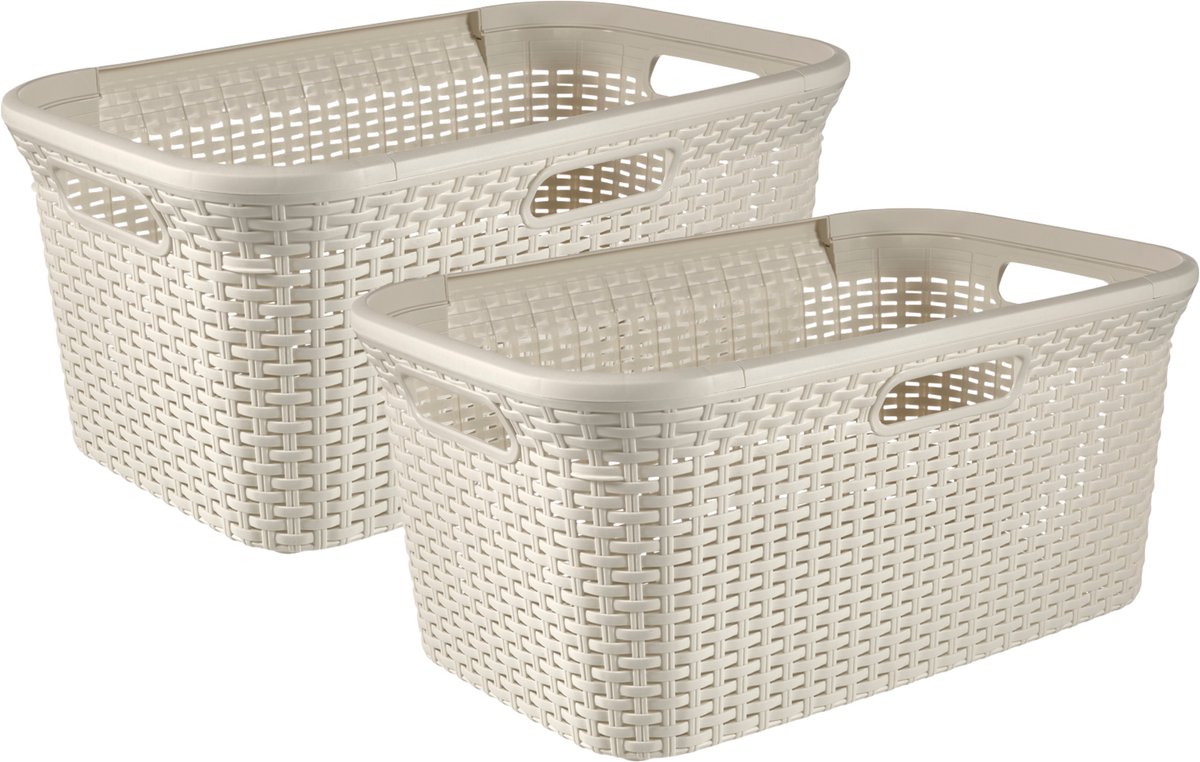 Curver Style Wasmand - 45L - 2 stuks - Wit