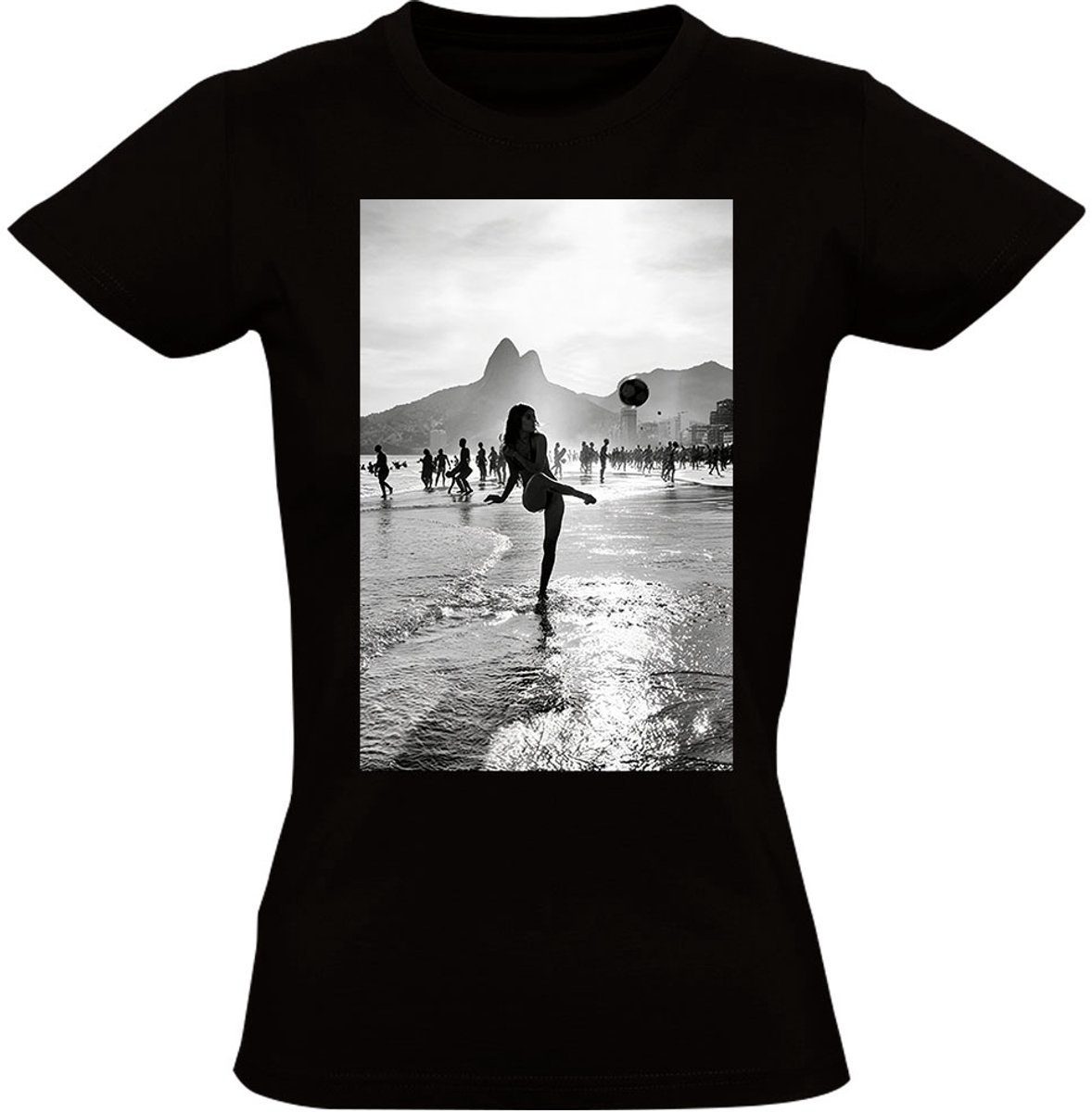 Vrouw Strandvoetbal Dames T-shirt - Zomer - Strand - shirt