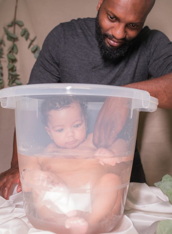 Tummy Tub® Original | Transparant | Doorzichtig - Baby Bad | Emmer | Bademmer | New born