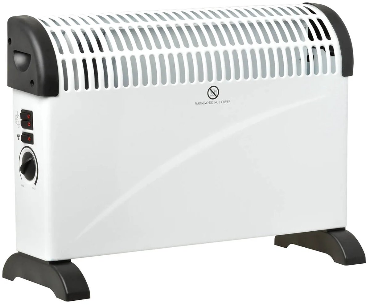 Elektrische convector kachel 2000W met ventilator - bijverwarming voor kamer of kantoor