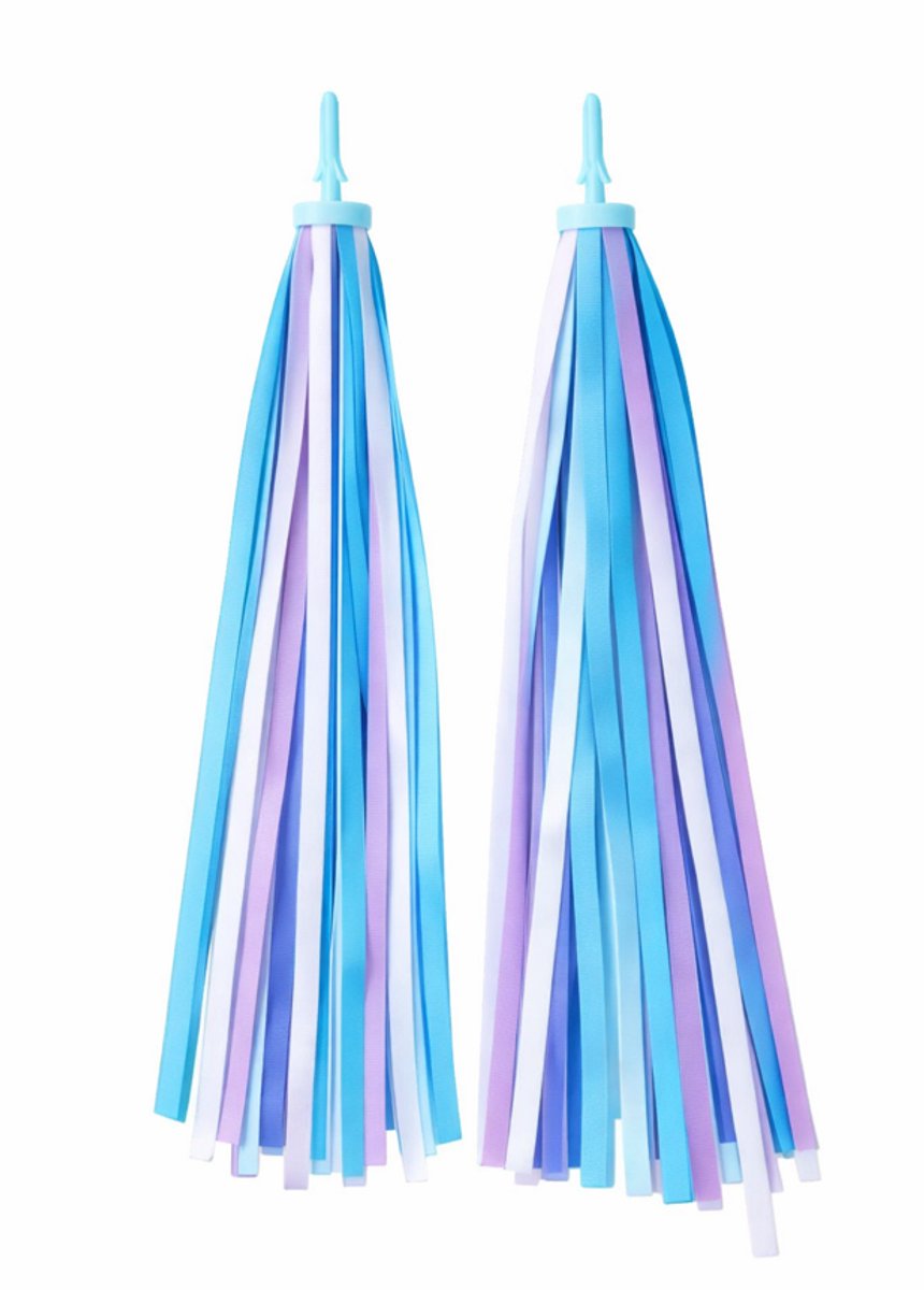Stuurslingers - Fietsversiering voor Kinderfiets - Versiering voor Step - Stuurversiering Fiets - Handvatstreamers - 27 cm - 2 Stuks