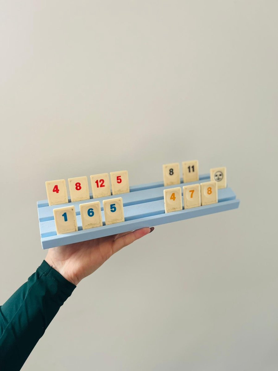 Spelstenen Standaard - 3D geprint - Lichtblauw - Enkel