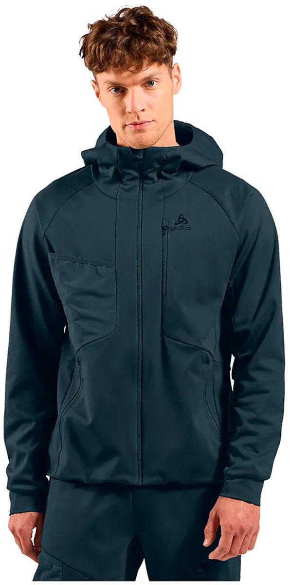 Odlo Zeroweight Windproof X Warm Jas Blauw L Man