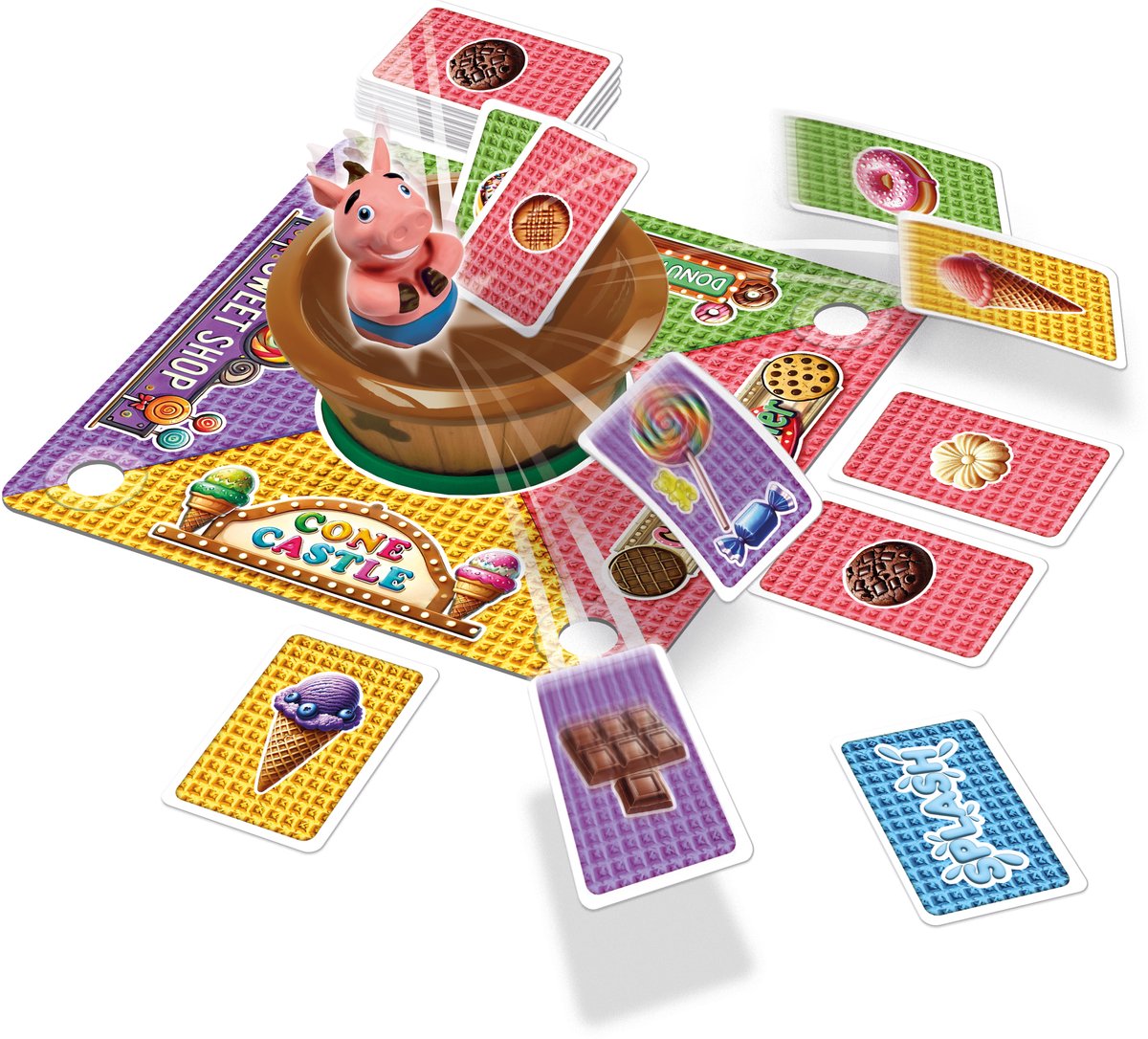 Tactic Snarf - Bordspel - Strategisch Kaartspel - Familiespel - Vul de Snoepwinkels en Stuur het Varken - Actiekaarten, Tactiek en Verrassende Wendingen - 2 tot 4 Spelers - Vanaf 6 Jaar — cadeau in Spellen & Speelgoed - foto 7