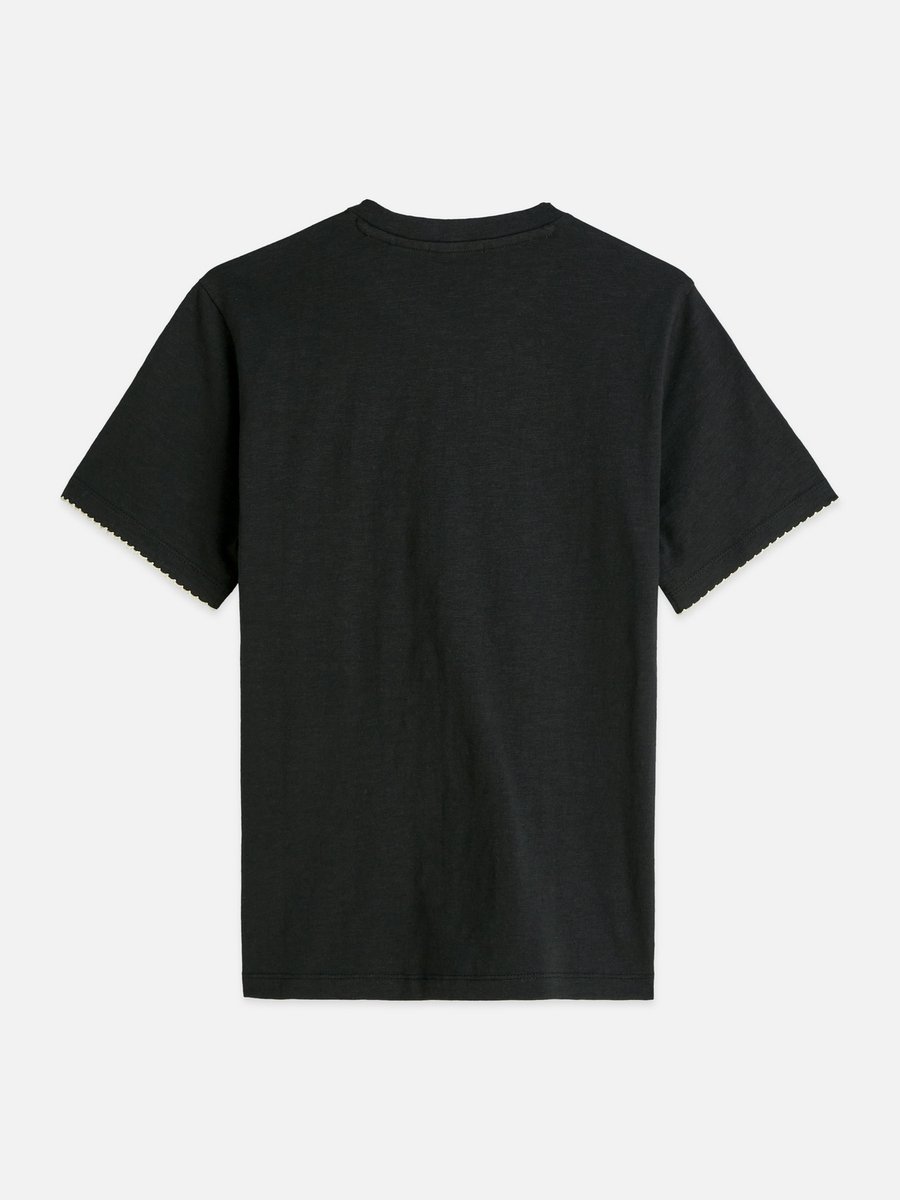 Scotch & Soda Embroidered Slub Regular-Fit T-Shirt