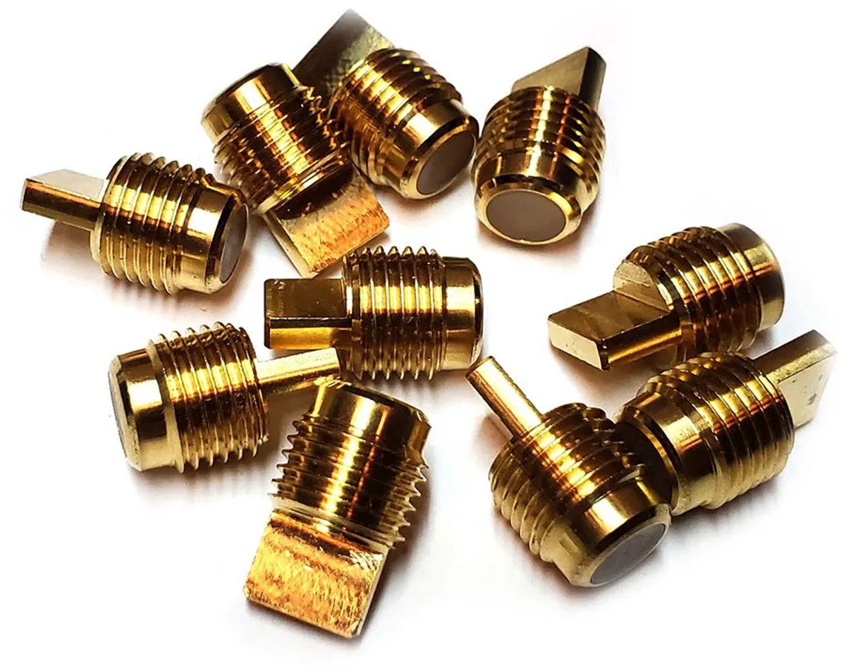 Metalsub Sluitende Modelklep 10 Eenheden Goud
