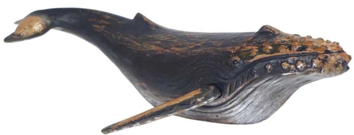 Michael Noll - Walvis - Decoratie - Donkerblauw - 60 cm
