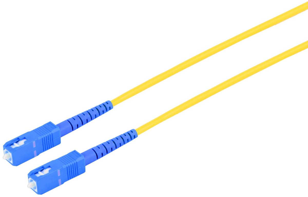 LWL SX Patchkabel SC/SC UPC 9/125µ, OS2 gelb, 15m