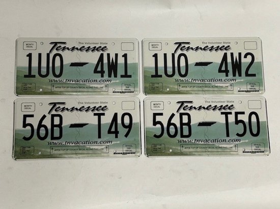 Foto: Tennessee vacation originele amerikaanse kentekenplaat original usa license plate