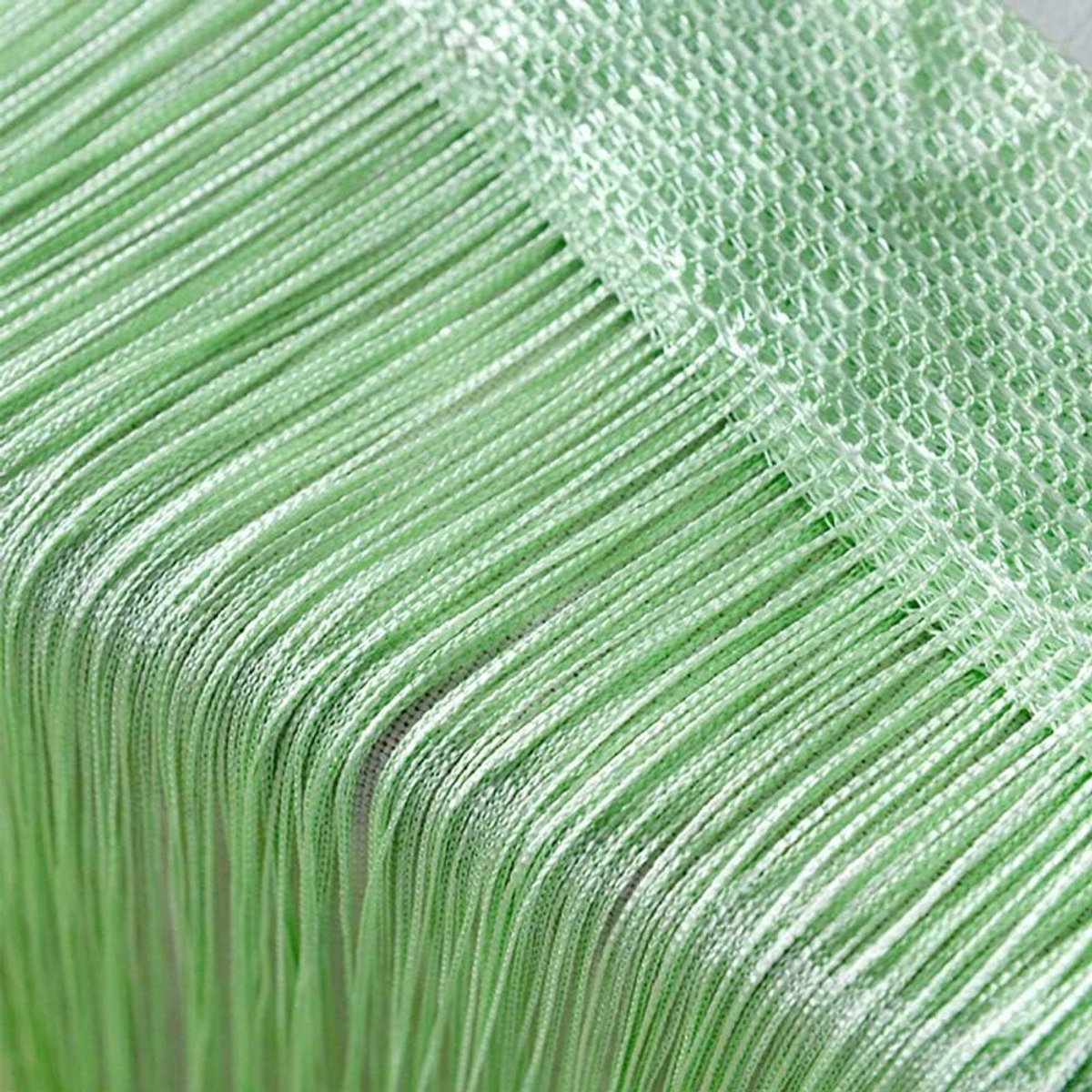 CSGoods - Deurgordijn voor ramen, thuis, terras, slaapkamer - Decoratief wandpaneel met franjes - Ideale ruimteverdeler - Polyester - 100 x 200 cm