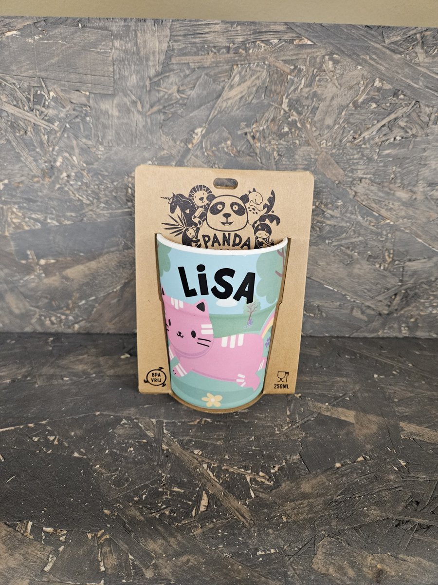 Beker - Naam - Lisa - Melamine - 250 ML