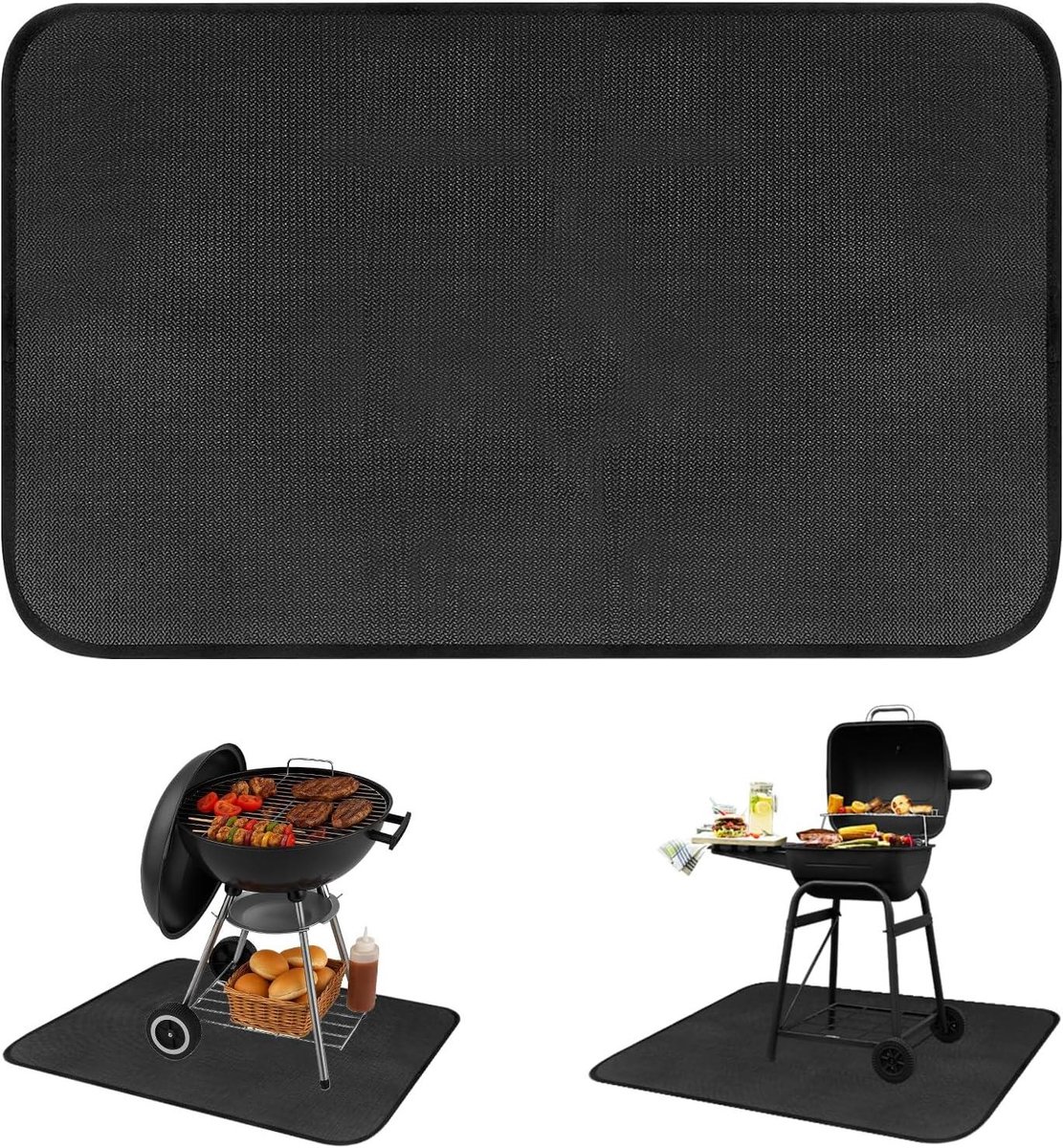 CSGoods - Rechthoekige vuurvaste onderlegger met hittebescherming, waterdicht, brandwerend - voor outdoor BBQ, vloer, gazon, camping - gemakkelijk te reinigen
