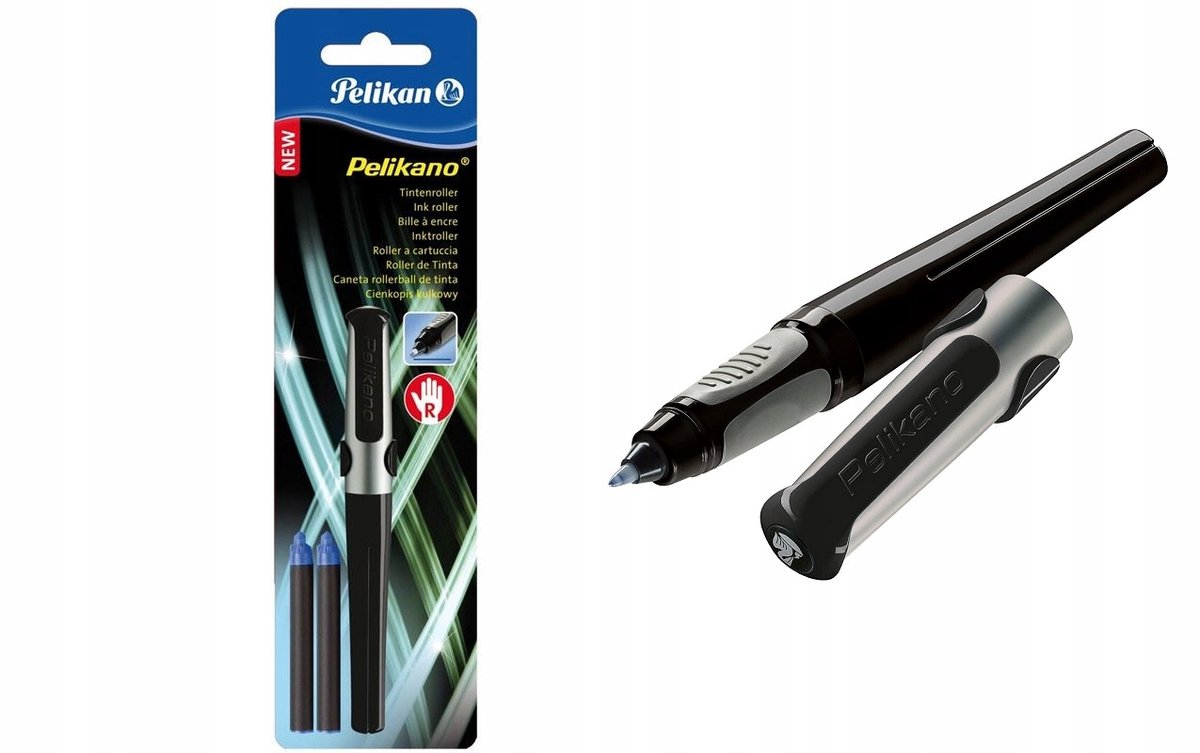 Pelikan Pelikano Rollerball Pen Zwart - Ergonomisch voor Rechtshandigen