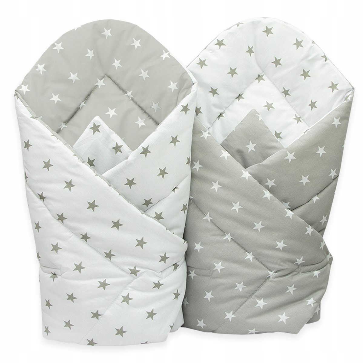Tweezijdig Babywikkeldoek Katoen Midi Sterren 80x80 cm