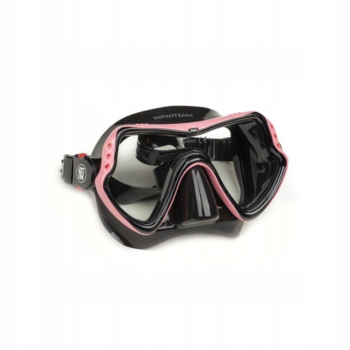 NowiTeam NTM-03 Duikmasker - Zwart/Lichtroze