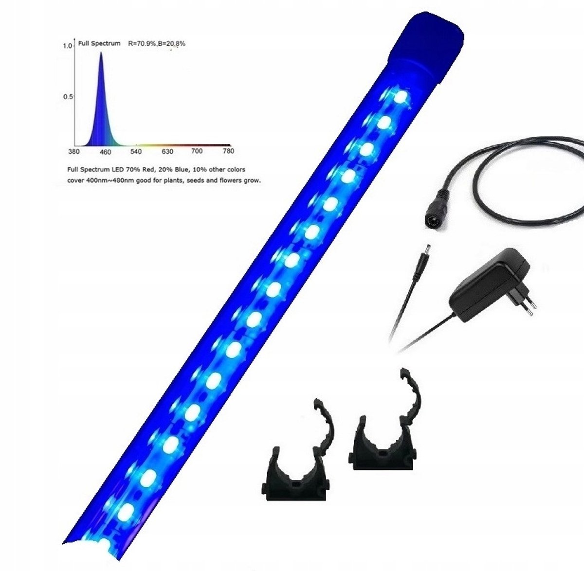 LED Aquarium Lamp 90cm Blauw Malawi Tanganika met Dimmer