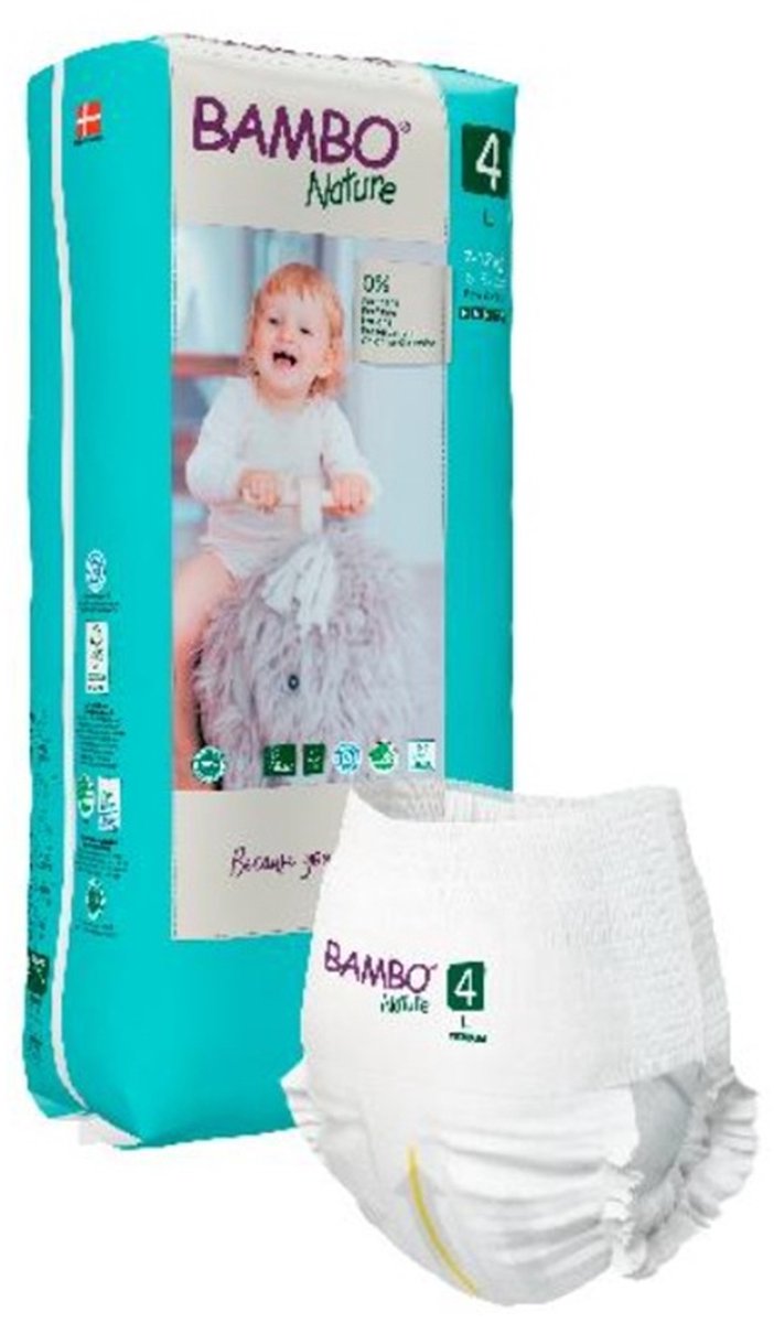 BAMBO NATURE - Trainingsbroekje - MAXI - L - Maat 4 - 7 tot 14 kg (CASE 3 X 40)