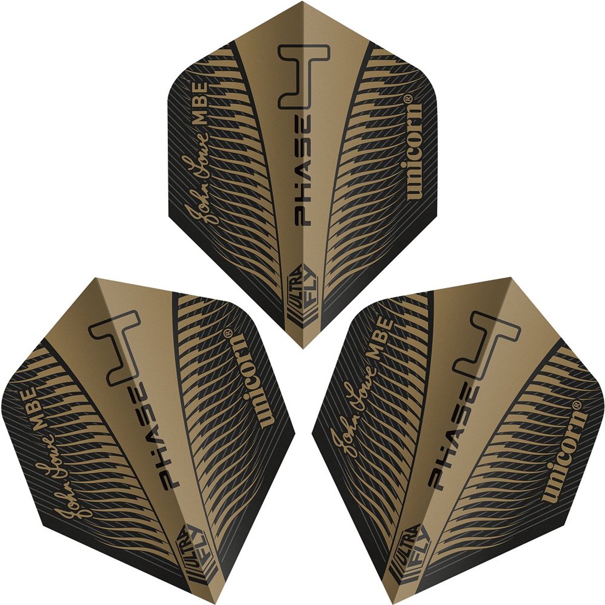 Unicorn Ultrafly John Low Gold Phase 4 NO2 - Dart Flights