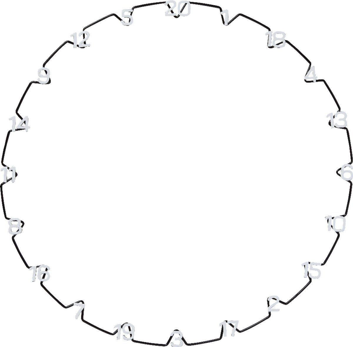Unicorn Eclipse Ultra-Visible Horizontal Number Ring