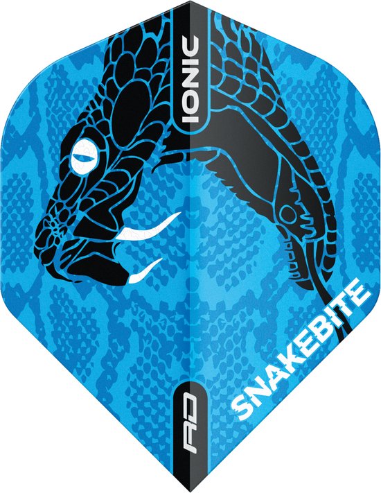 Reddragon Snakebite Ionic Snake Head Dart Flights - Blauw van Reddragon — afbeelding 2