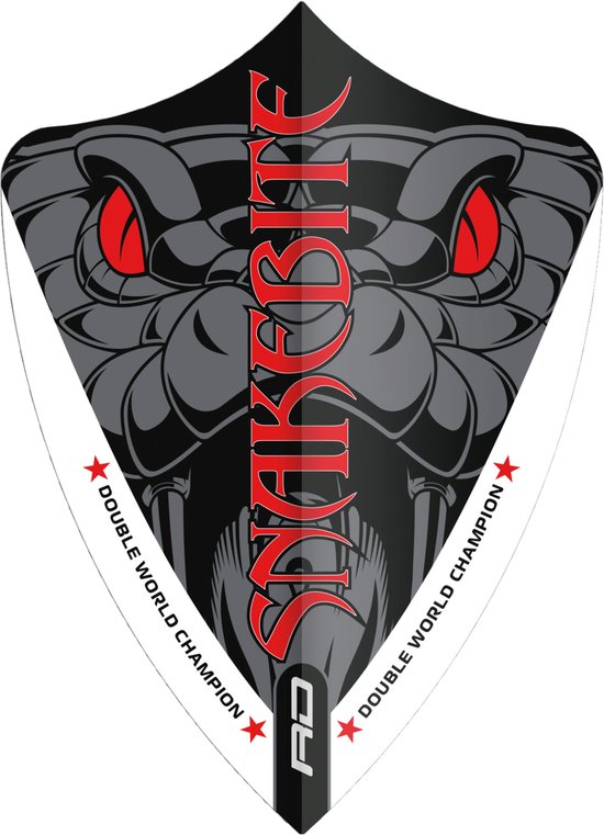 Red Dragon Peter Wright Snakebite Double World Champion Freestyle Red Eyes - Dart Flights van Red Dragon — afbeelding 2