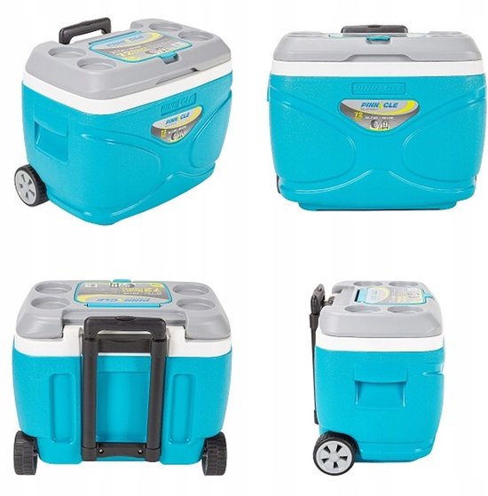 Pinnacle Koeltas 30L Blauw met Wielen, 2 Coolpacks & 1L Bidon van Pinnacle. — afbeelding 3