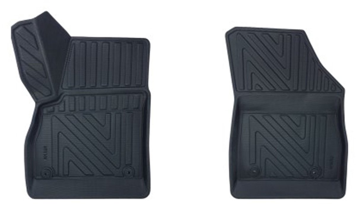 Rubbermatten Opel Astra K 2015-2021 (voorset) - Premium carbonlook