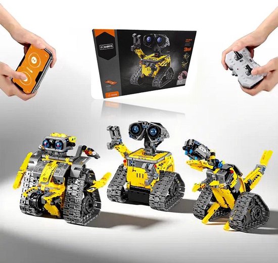 Gabrys® Bestuurbare Robot - 520 stuks - Techniek op afstand bestuurde robot voor kinderen, 3-in-1 RC bouwspeelgoed met app en afstandsbediening - speelgoed - dinosaurus - cadeaus voor jongens en meisjes - robot - spel - kinderen