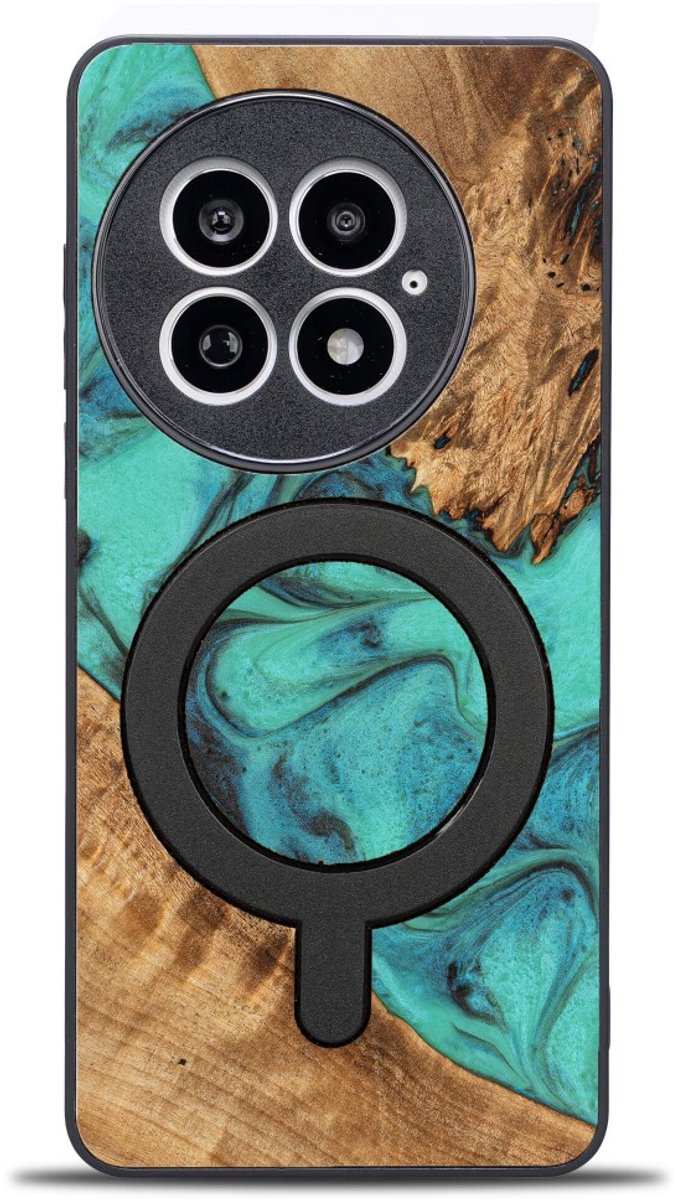 Bewood – Unique hoes – voor OnePlus 13 – Turquoise – Met MagSafe