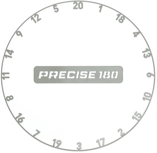 Precise180 Numberring Nordic Grey - Cijferring Dartbord — afbeelding 5