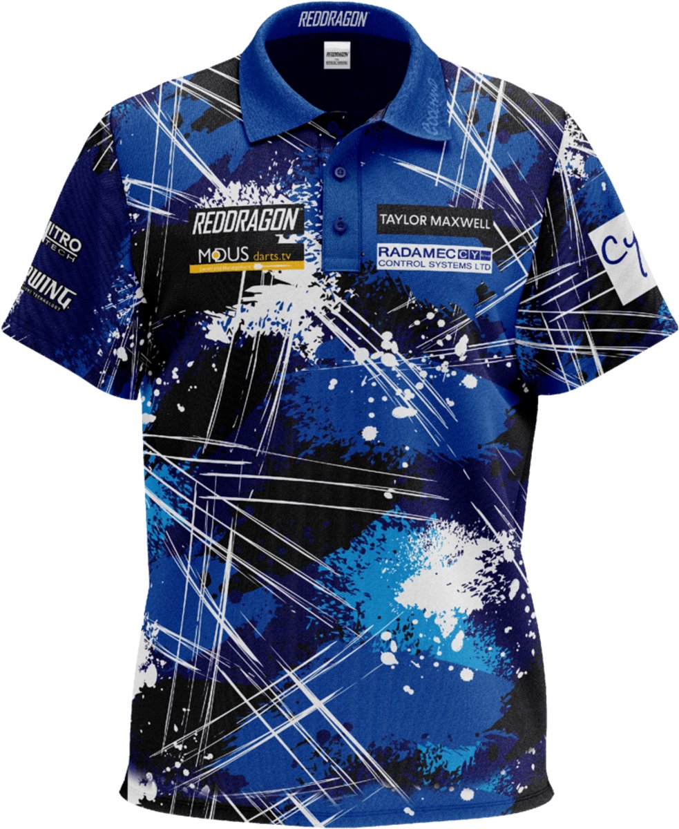 Red Dragon Luke Humphries World Champion Tour Polo - Dart Shirt L