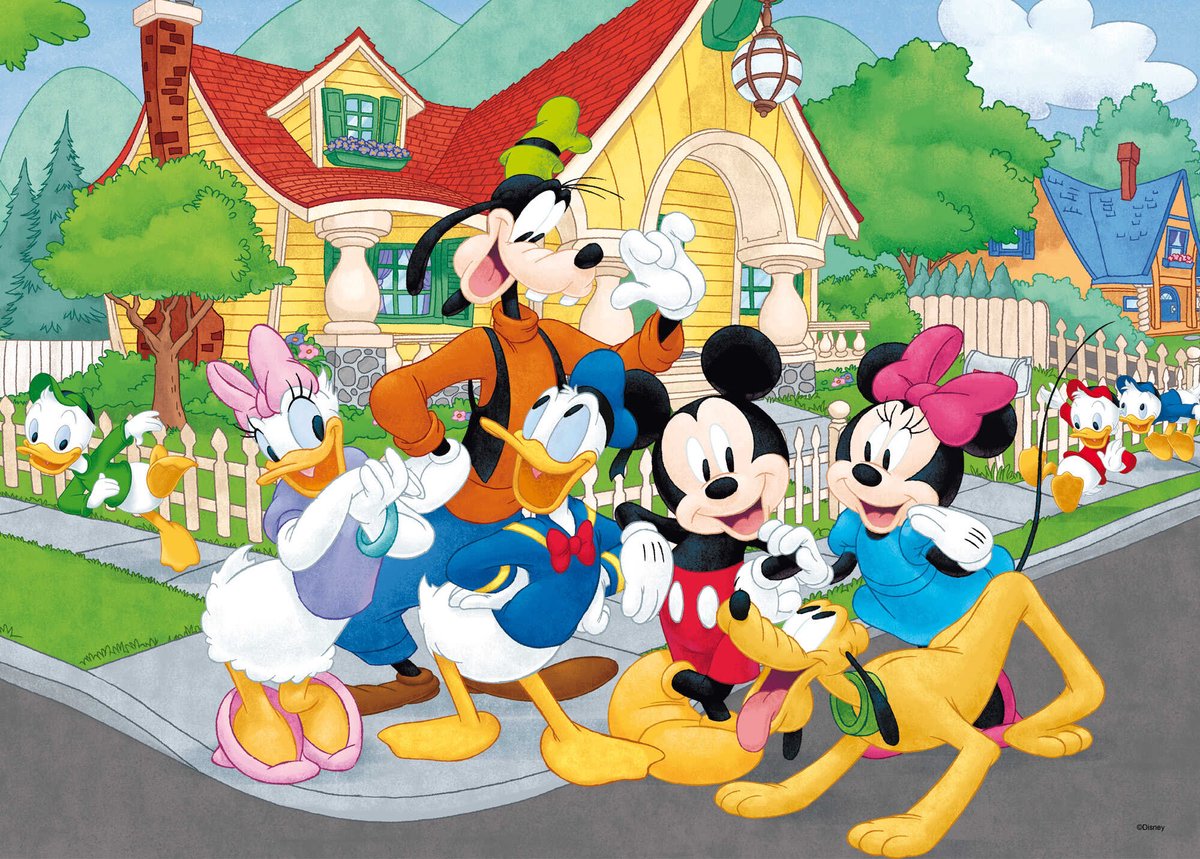 Lisciani - Mickey Mouse - Double face - Puzzel Maxifloor - 60 stukjes — afbeelding 2