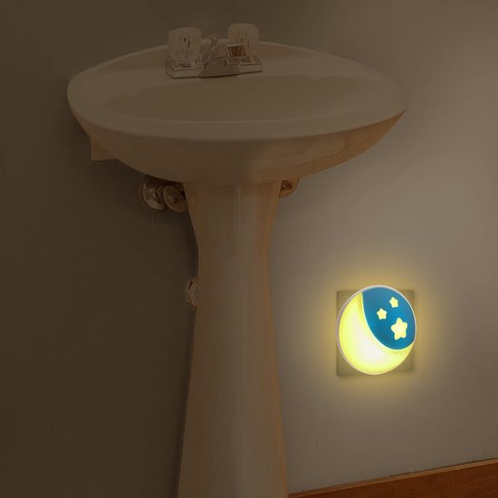 Nachtlampje Stopcontact met Schemersensor, Kind Bedlamp Muur Opgezet, Pasgeboren Baby Slaapkamer Slaap Licht, Zwangerschap Nachtlampje Ziekenhuis, LED wandlampen voor trappen hal keuken — afbeelding 5